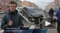 Серьезное ДТП на Лиговском. Автобус и иномарка не поделили дорогу