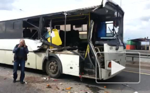 Подробности ДТП с автобусом на Мурманском шоссе: только один человек в больнице