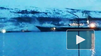 В ОСК назвали сумму ущерба от пожара на авианосце "Адмирал Кузнецов"