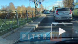 Видео: у Лисьего Носа столкнулись Lexus и BMW