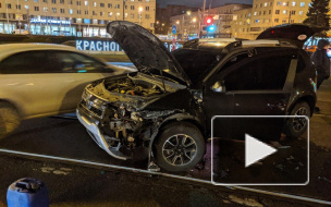 Момент ДТП на Красногвардейской площади попал на видео