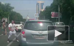 Межнациональный конфликт на дороге попал на видео