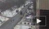 Появилось видео массового ДТП с участием легковушек и грузовика в Красном Селе