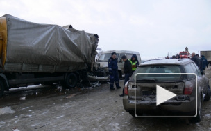 В ДТП под Тулой столкнулись более 30 машин