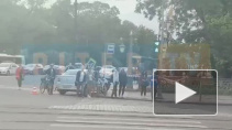 Опубликовано новое видео после ДТП у "Горьковской"