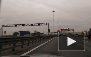 Дорожные работы и аварии собрали рекордную пробку на вантовом мосту