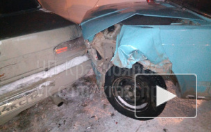 Красноярск: Уходя от погони на угнанном авто подростки протаранили три иномарки, бросили машину и скрылись