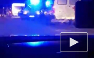 Видео: на трассе Кола ночью произошло массовое ДТП