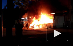 Женщина пострадала в результате пожара в Калининском районе