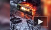 Видео: на проспекте Луначарского полностью сгорел пассажирский автобус