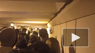 Появилось видео "пробки" из людей в метро на станции "Девяткино" 