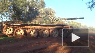 Опубликовано видео атаки боевиков-танкистов в Идлибе
