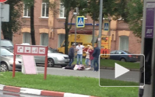 На Витебском все сложно: джип протаранил легковушку, которая сбила пешехода