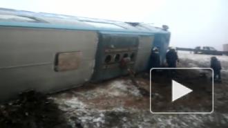 На трассе М-4 под Ростовом-на-Дону опрокинулся автобус