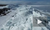 Видео: на Финском заливе образовались трехметровые навалы льда