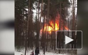 Видео: в Токсово загорелся частный дом