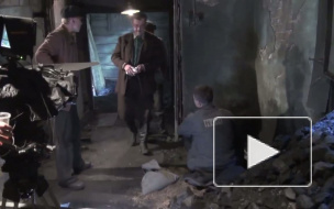 Актер Игорь Петренко измазался в угле. В котельной снимают кино