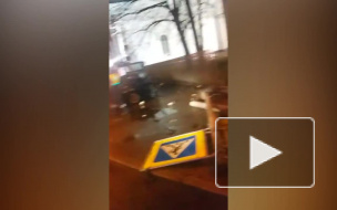 На углу Троицкого и Измайловского в результате жесткого ДТП разбился автомобиль