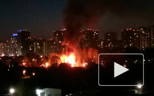 Ночью на Центральной улице Мурино горел частный дом