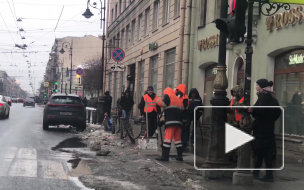 Литейный расчистили от наледи