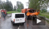Появилось видео из Петербурга: фура протаранила автобус с пассажирами