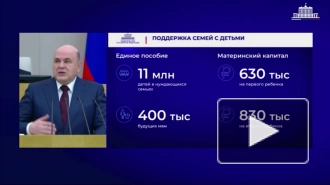 Мишустин: около 670 тысяч семей улучшили свои жилищные условия за счет материнского капитала