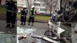 Видео: на Ириновском семь человек пострадали в ДТП с маршруткой и грузовиком