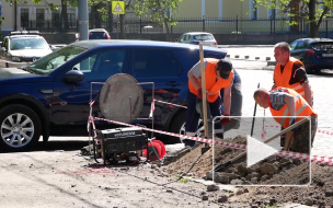 Видео: в центре Выборга меняют систему освещения