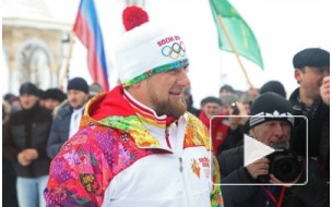 Кадыров зажег Олимпийский огонь в Грозном с криком "Аллах Акбар!"