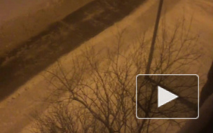 ночная уборка снега - улица Композиторов