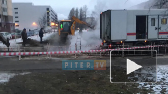 На Тельмана прорвало трубу: жильцы нескольких домов подмерзают