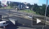 Каршеринг вылетел на трамвайные пути на проспекте Луначарского