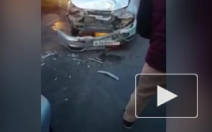 Видео из Бурятии: трассу не поделили три авто