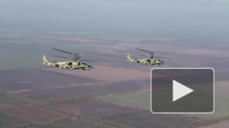 Ударный вертолет Ми-28НМ на испытаниях обстреляли ракетами