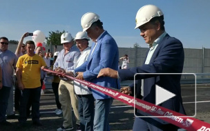Губернатор Ленинградской области Александр Дрозденко открыл новый путепровод под Выборгом
