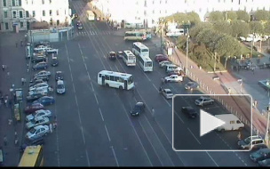 ДТП с участием маршрутки на площади Ленина