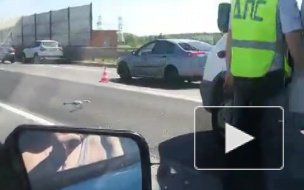 На видео попало смертельное ДТП на КАДе