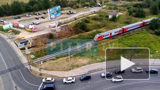 Видео: в Кудрово был замечен поезд до Петербурга