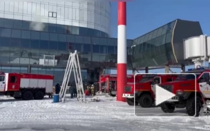 В Новокузнецке произошел пожар в строящемся терминале аэропорта