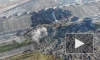 Обрушение откоса на полигоне "Новый Свет-ЭКО" показали с высоты птичьего полета