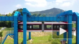 Китай запустил первый в мире "небесный поезд" на неодимовых магнитах