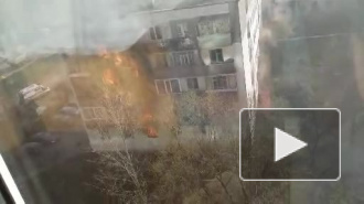 Жуткие кадры пожара в многоэтажке города Орла опубликовали в интернете