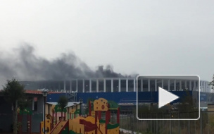 В Нижнем Новгороде вспыхнул пожар на стадионе, который достраивают к ЧМ-2018