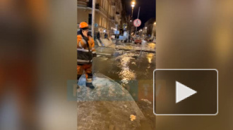 Маяковскую улицу затопило водой из-за ошибки коммунальщиков