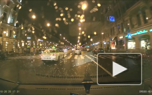 Сбил пешехода в Санкт-Петербурге.